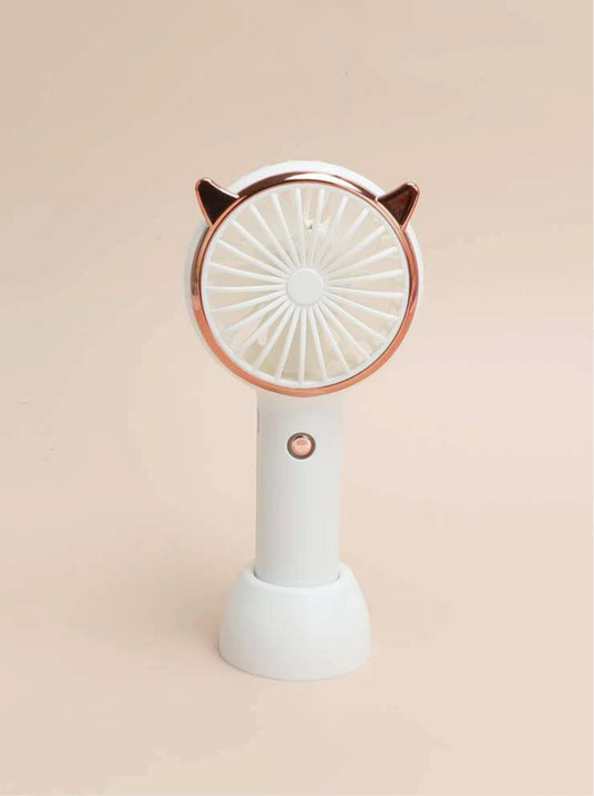 Kitty Mini Lash Fan (White)