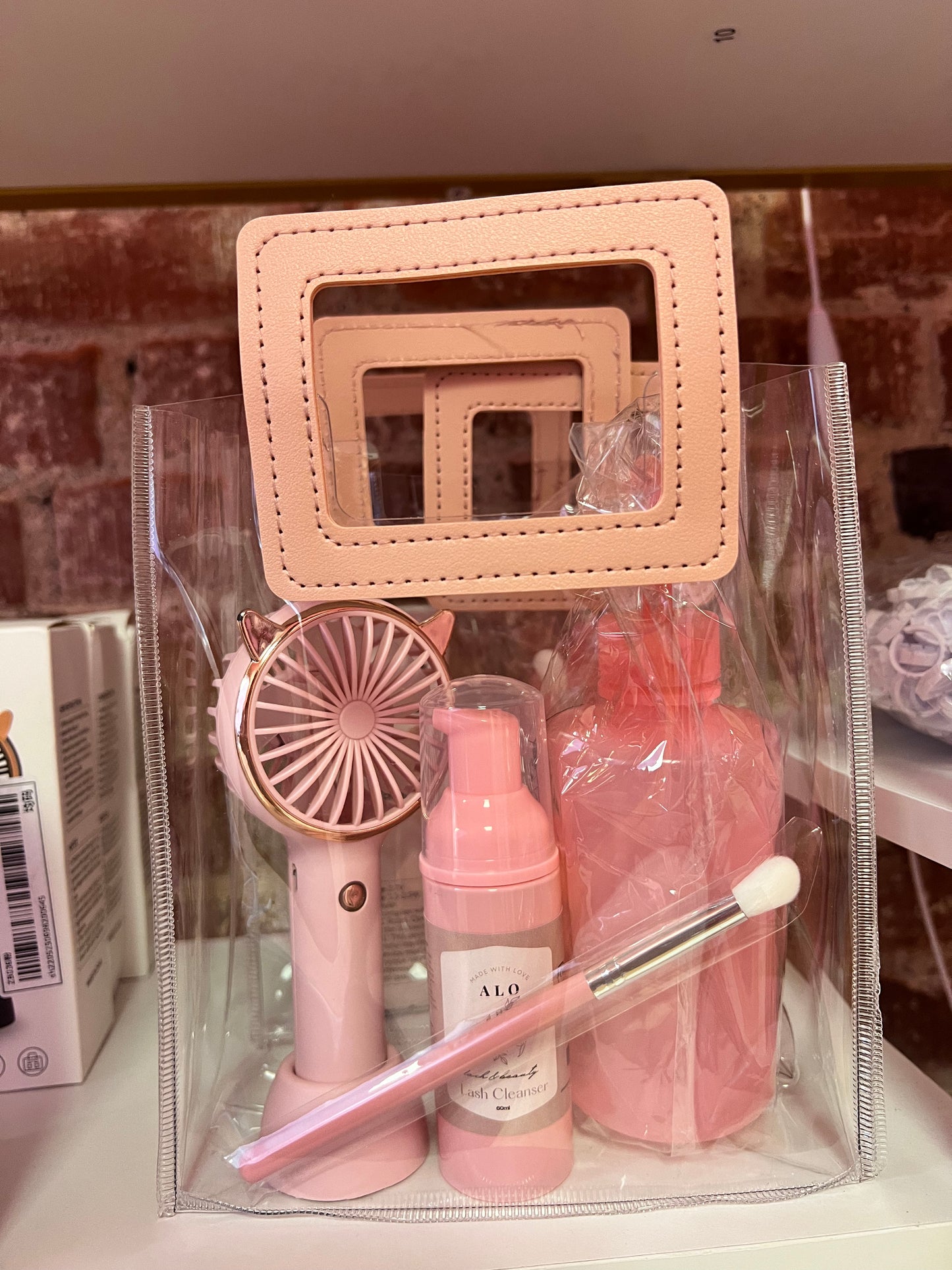 Deluxe Aftercare Kit w/ Pink Fan