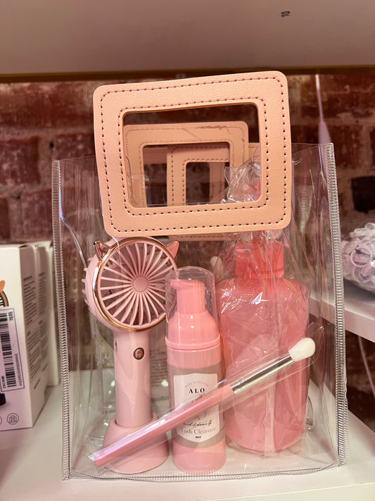 Deluxe Aftercare Kit w/ Pink Fan